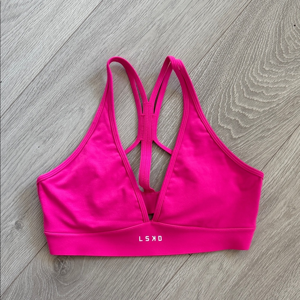 LSKD Women's Pink Sports Bra